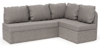 Диван угловой Берта дельфин серая рогожка