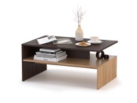 СНЯТО Лайт Стол журнальный 03.234, цвет венге/дуб крафт золотой, ШхГхВ 90х60х42,3 см.