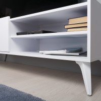 СНЯТО НСН Муссон Кровать 11.28 + под. ортопед + 13.97 + Зеркало СВК + Тумба ТВ 13.282, белый/дуб эндгрейн элегант/кожзам белый, 1600х2000 мм., б/м