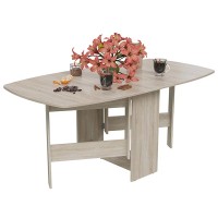 Стол-книжка раскладной 1-65М1дубсон, цвет дуб сонома, ШхГхВ 170х90х74 см., 30х90х74 см. сложенный