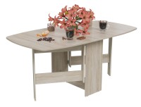 Стол-книжка раскладной 1-65М1дубсон, цвет дуб сонома, ШхГхВ 170х90х74 см., 30х90х74 см. сложенный