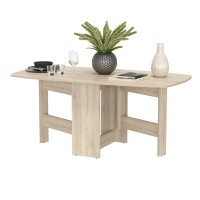 Стол-книжка раскладной 1-65М1дубсон, цвет дуб сонома, ШхГхВ 170х90х74 см., 30х90х74 см. сложенный