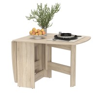 Стол-книжка раскладной 1-65М1дубсон, цвет дуб сонома, ШхГхВ 170х90х74 см., 30х90х74 см. сложенный