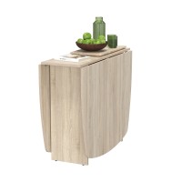 Стол-книжка раскладной 1-65М1дубсон, цвет дуб сонома, ШхГхВ 170х90х74 см., 30х90х74 см. сложенный