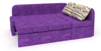 Диван угловой Берта дельфин фиолетовый велюр