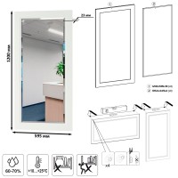 Остин Прихожая 34, цвет белый шагрень/дуб крафт золотой, ШхГхВ 160х54,3х229,6 см., универсальная сборка