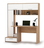 Лайт Стол письменный 03.243Н, цвет дуб крафт золотой/белый премиум, ШхГхВ 150,2х57,3х179,9 см., НЕ универсальная сборка