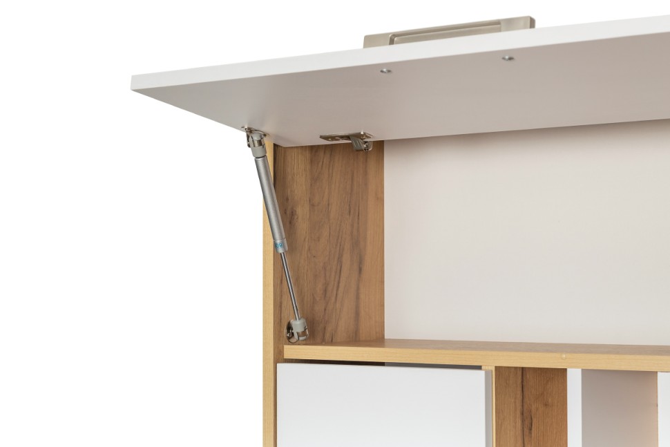 Лайт Стол письменный 03.243Н, цвет дуб крафт золотой/белый премиум, ШхГхВ 150,2х57,3х179,9 см., НЕ универсальная сборка