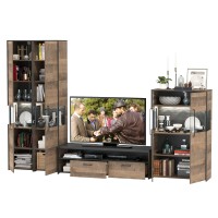 Трувор Гостиная 040, цвет дуб гранж песочный/интра, ШхГхВ 325,2х45,4х210 см., универсальная сборка