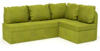 Диван угловой Берта дельфин салатовый велюр