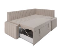 Вермут Правый угол (Бархат бежевый STAR VELVET 6 LIGHT Beige) 193х82х113 см