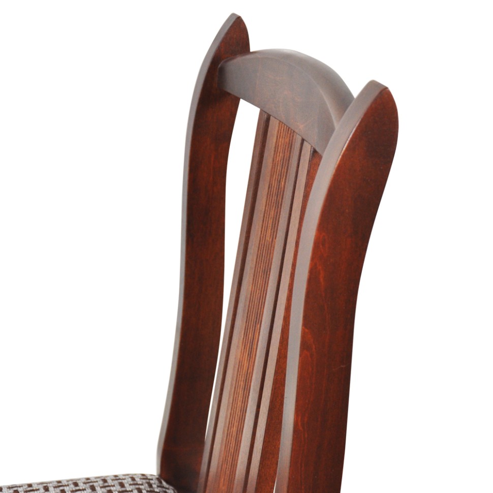 Стул Мебель--24 Гольф-3, цвет орех, обивка ткань рогожка корфу, ШхГхВ 45х44х93,5 см., от пола до верха сиденья 44 см.