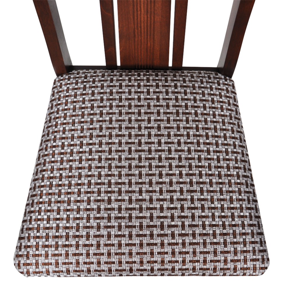 Стул Мебель--24 Гольф-3, цвет орех, обивка ткань рогожка корфу, ШхГхВ 45х44х93,5 см., от пола до верха сиденья 44 см.