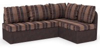Диван угловой Берта дельфин коричневый шенилл