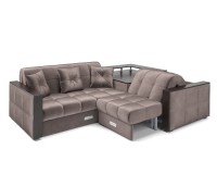 Прага (Бархат серо-шоколадный STAR VELVET 60 COFEE)