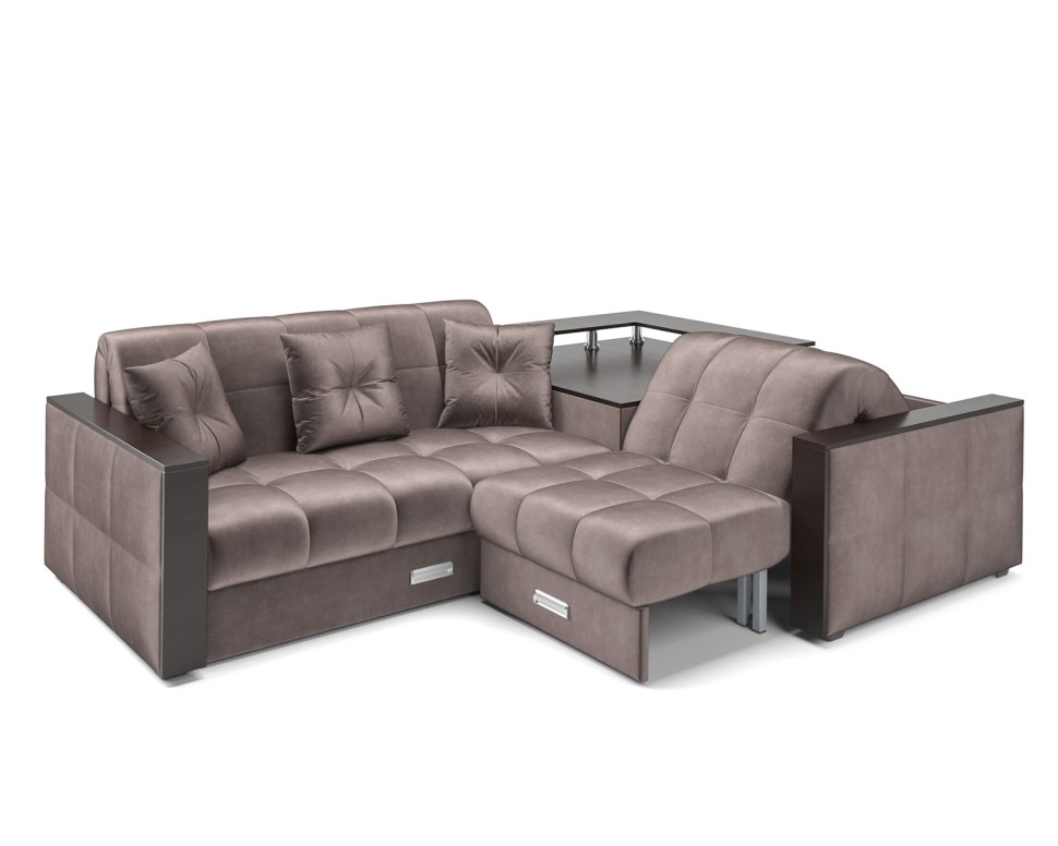 Прага (Бархат серо-шоколадный STAR VELVET 60 COFEE)