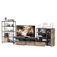 Трувор Гостиная 042, цвет дуб гранж песочный/интра, ШхГхВ 341,6х45,4х210 см., универсальная сборка