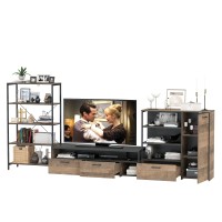 Трувор Гостиная 042, цвет дуб гранж песочный/интра, ШхГхВ 341,6х45,4х210 см., универсальная сборка