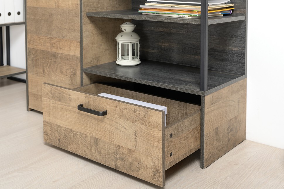 Трувор Гостиная 042, цвет дуб гранж песочный/интра, ШхГхВ 341,6х45,4х210 см., универсальная сборка