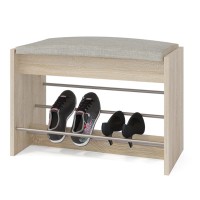 Прихожая Сокол ТП-5 тумба для обуви с мягким сиденьем, цвет дуб сонома, ШхГхВ 60х28х44 см.