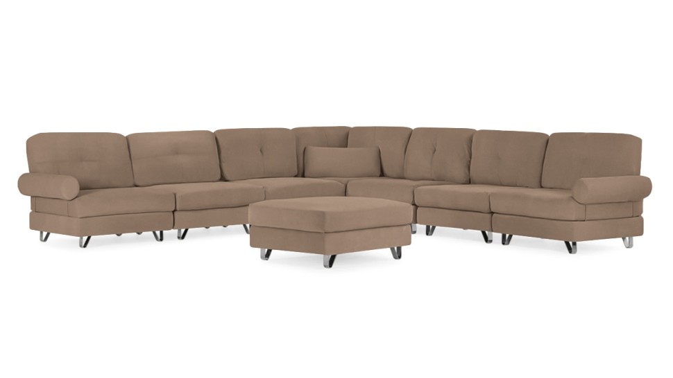 Угловой диван Багамы с пуфом (большой)