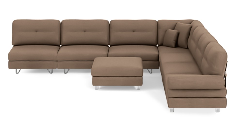 Угловой диван Багамы с пуфом (большой)