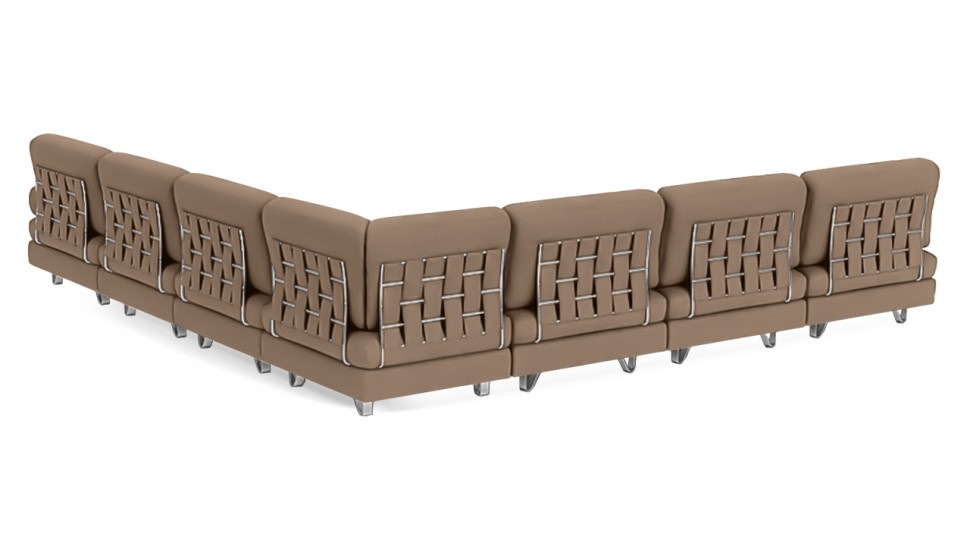 Угловой диван Багамы с пуфом (большой)