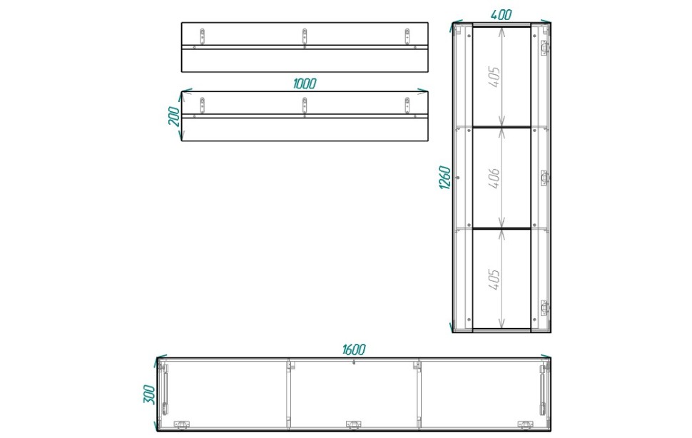 Модульная гостиная Лана 2.1 МДФ