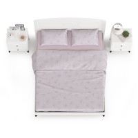 Валенсия Спальня 11.36.01 Кровать + ортопед + две 13.291 Тумбы, цвет ЛДСП белый шагрень/МДФ белый шагрень, ШхГхВ 270х204х115,3 см, 1600х2000 мм., б/м