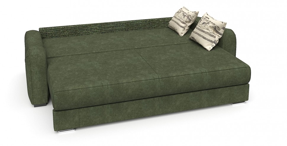 Диван еврокнижка Вендор зеленый велюр
