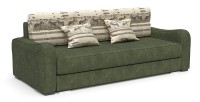 Диван еврокнижка Вендор зеленый велюр