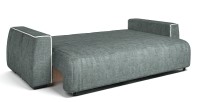 Диван прямой Токио еврокнижка серый велюр+город