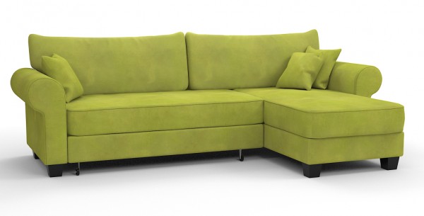 Угловой диван Милфорд Люкс (велюр яблоко)