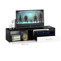 Тумба под ТВ Ларго 1,4, цвет корпус венге/фасады МДФ белый глянец, ШхГхВ 140х46х35 см., НЕ универсальная сборка