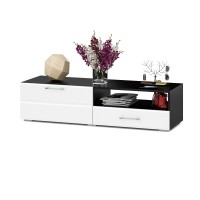 Тумба под ТВ Ларго 1,4, цвет корпус венге/фасады МДФ белый глянец, ШхГхВ 140х46х35 см., НЕ универсальная сборка