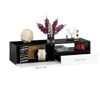 Тумба под ТВ Ларго 1,4, цвет корпус венге/фасады МДФ белый глянец, ШхГхВ 140х46х35 см., НЕ универсальная сборка