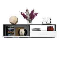 Тумба под ТВ Ларго 1,4, цвет корпус венге/фасады МДФ белый глянец, ШхГхВ 140х46х35 см., НЕ универсальная сборка