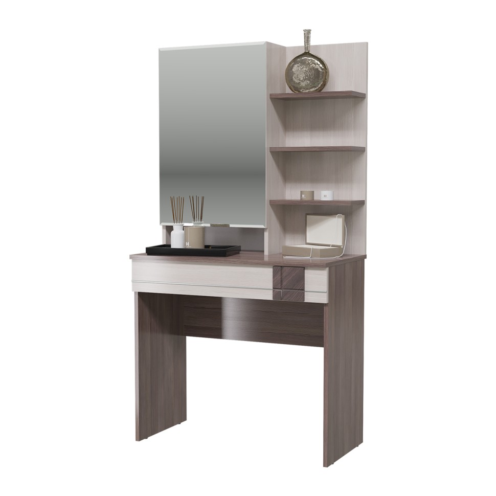 СНЯТО Презент 4-2519бод.тем/св.МДФ Трюмо, цвет бодега тёмный/бодега светлый, ШхГхВ 80х43х153 см.