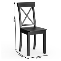 Два стула Мебель--24 Гольф-14 разборных, цвет венге, деревянное сиденье венге, ШхГхВ 41х42х95 см., от пола до верха сиденья 47 см.