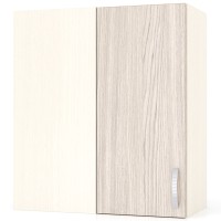 Кухня Мери ШВУ600 Шкаф верхний угловой 60 см., цвет дуб/ясень шимо светлый, ШхГхВ 60х30х67 см., универсальная сборка