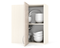 Кухня Мери ШВУ600 Шкаф верхний угловой 60 см., цвет дуб/ясень шимо светлый, ШхГхВ 60х30х67 см., универсальная сборка