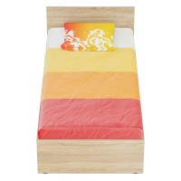 Стандарт Кровать 0900, цвет дуб сонома, ШхГхВ 93,5х203,5х70 см., сп.м. 900х2000 мм., без матраса, основание есть