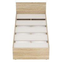 Стандарт Кровать 0900, цвет дуб сонома, ШхГхВ 93,5х203,5х70 см., сп.м. 900х2000 мм., без матраса, основание есть