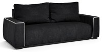 Диван прямой Токио еврокнижка черный велюр