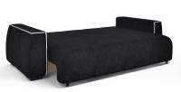 Диван прямой Токио еврокнижка черный велюр
