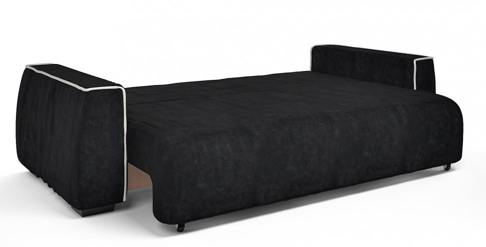 Диван прямой Токио еврокнижка черный велюр