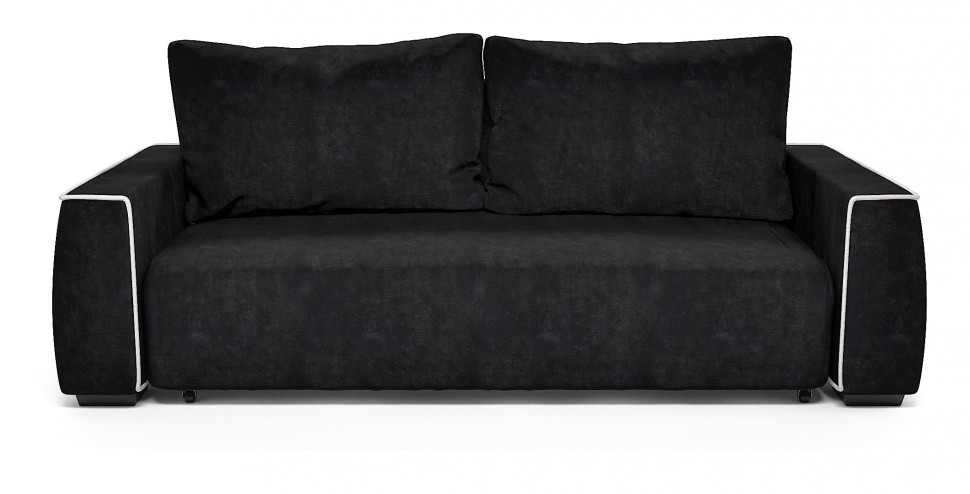 Диван прямой Токио еврокнижка черный велюр
