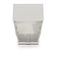 КР100 Уна 13.327 Шкаф для одежды, цвет белый(структура Поры дерева), ШхГхВ 83,8х49,7х205,3 см., два выдвижных ящика