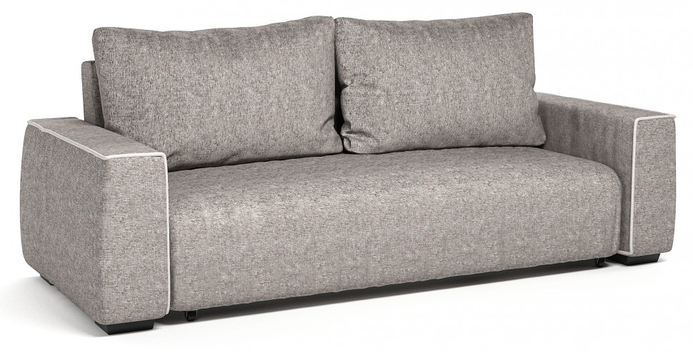 Диван прямой Токио еврокнижка серая рогожка