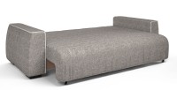 Диван прямой Токио еврокнижка серая рогожка
